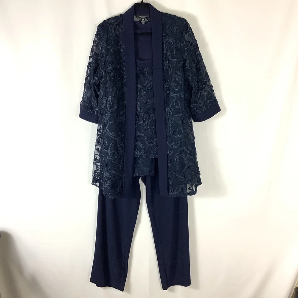 R&M Richards 3-piece Soutache Jacket, Tank Pantsuit - Picture 10 of 10